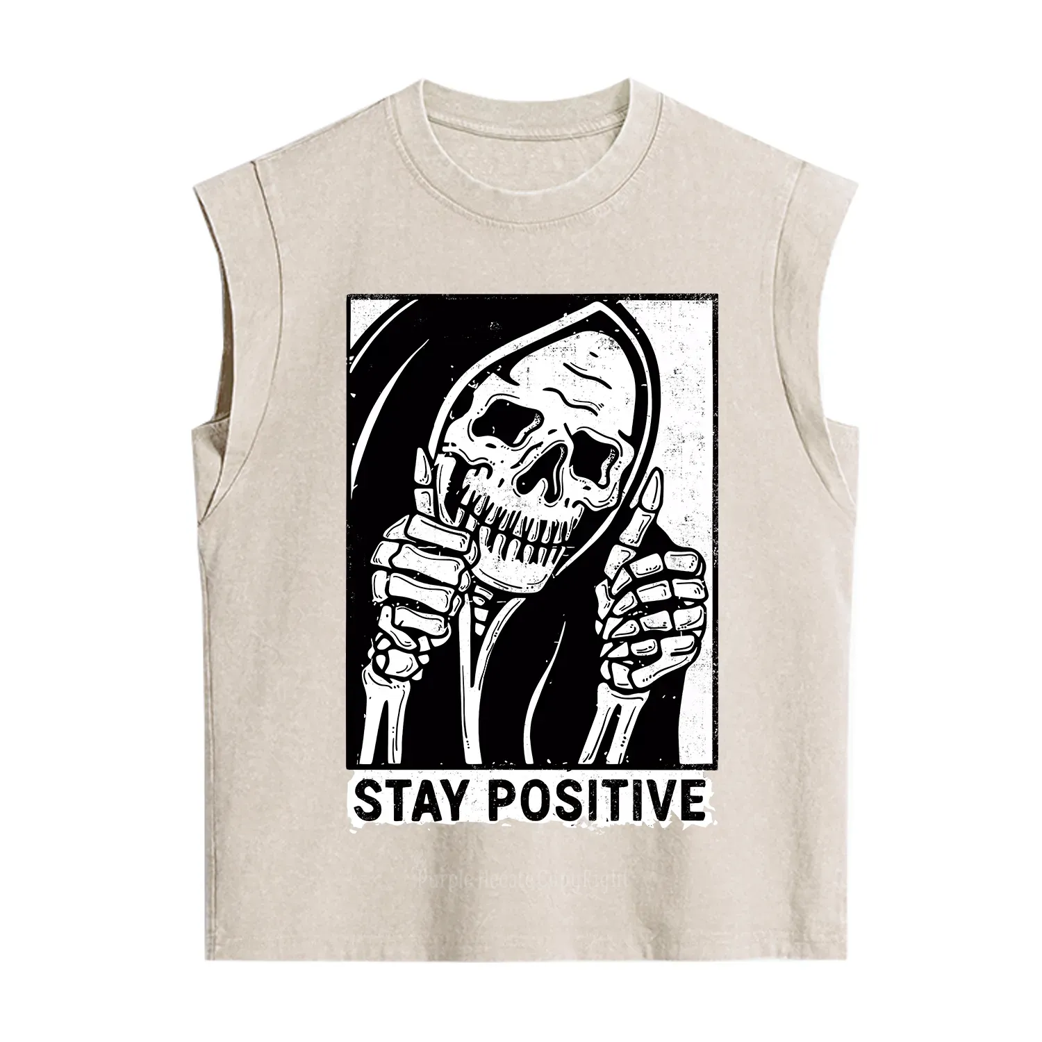 Purplehecate Stay Positive Vintage Washed Tank