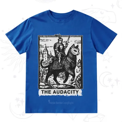 Purplehecate The Audacity Knight Cat T-Shirt