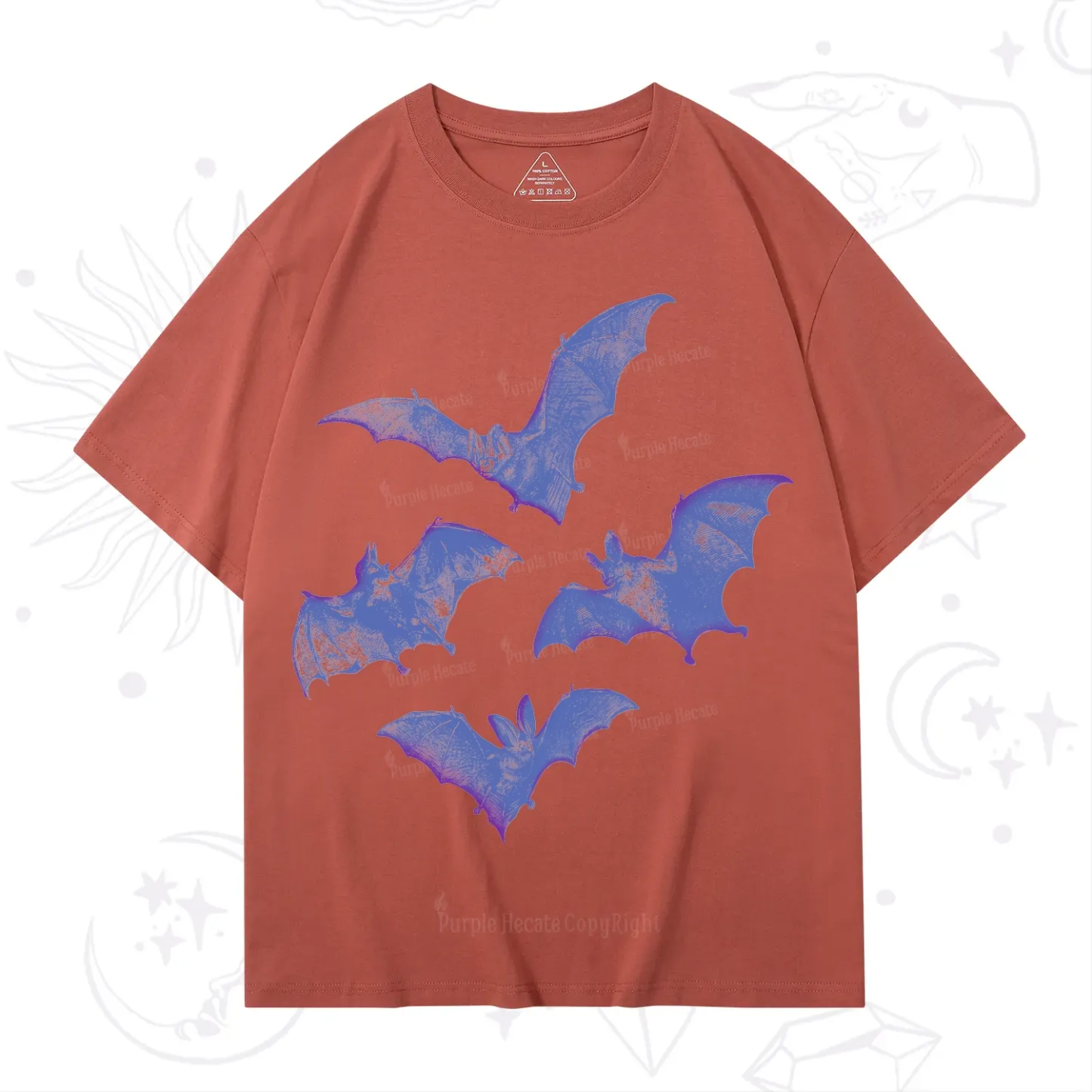 Purplehecate Vintage Bats T-Shirt