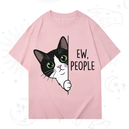 Purplehecate Funny Cat Ew People T-Shirt