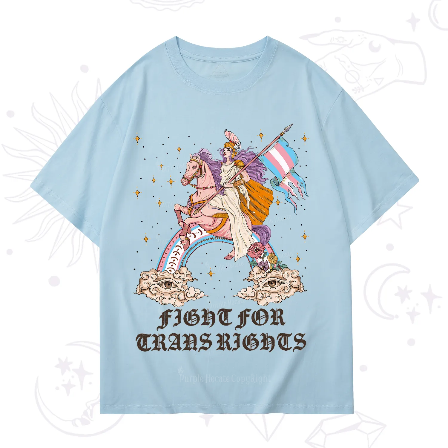Purplehecate Fight for Trans Rights Knight T-Shirt