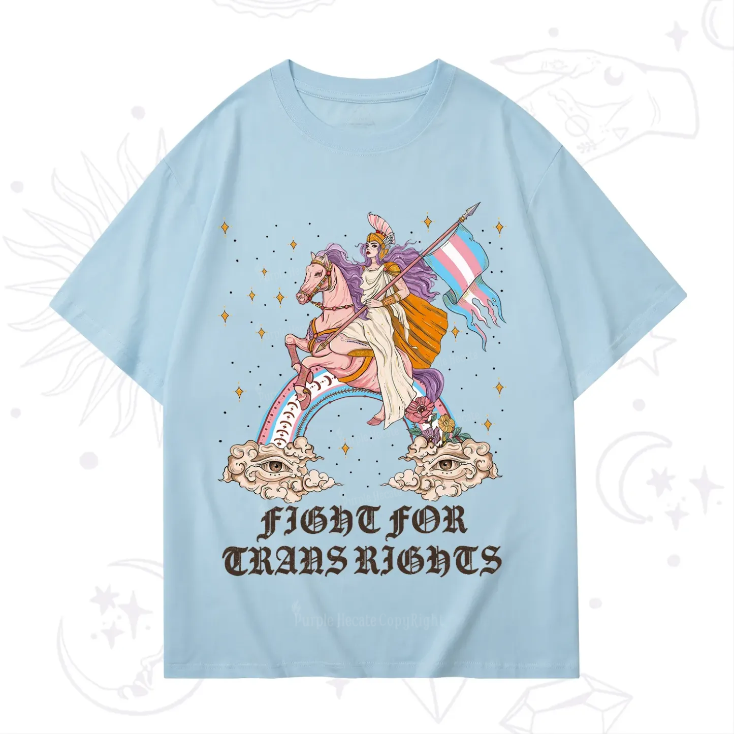 Purplehecate Fight for Trans Rights Knight T-Shirt