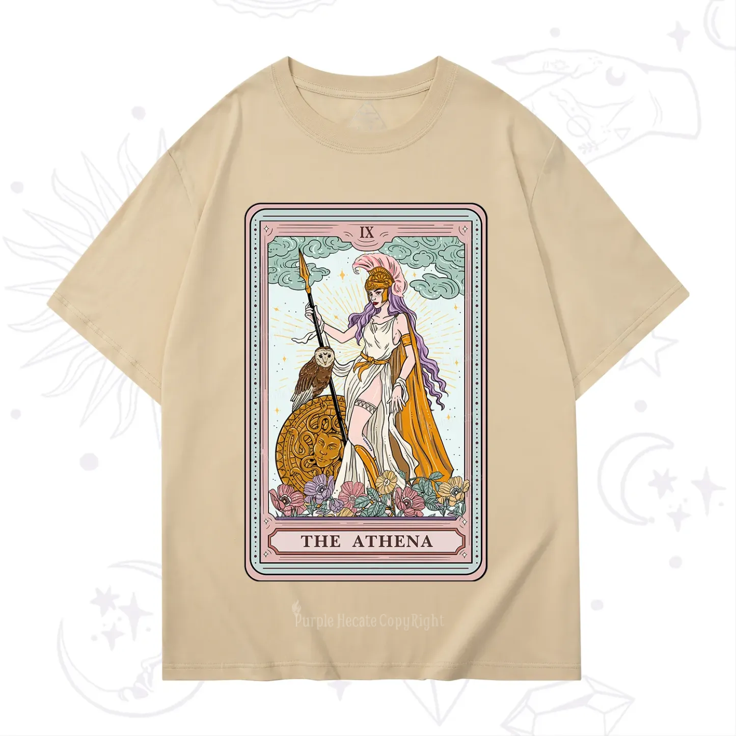 Purplehecate The Athena Tarot T-Shirt