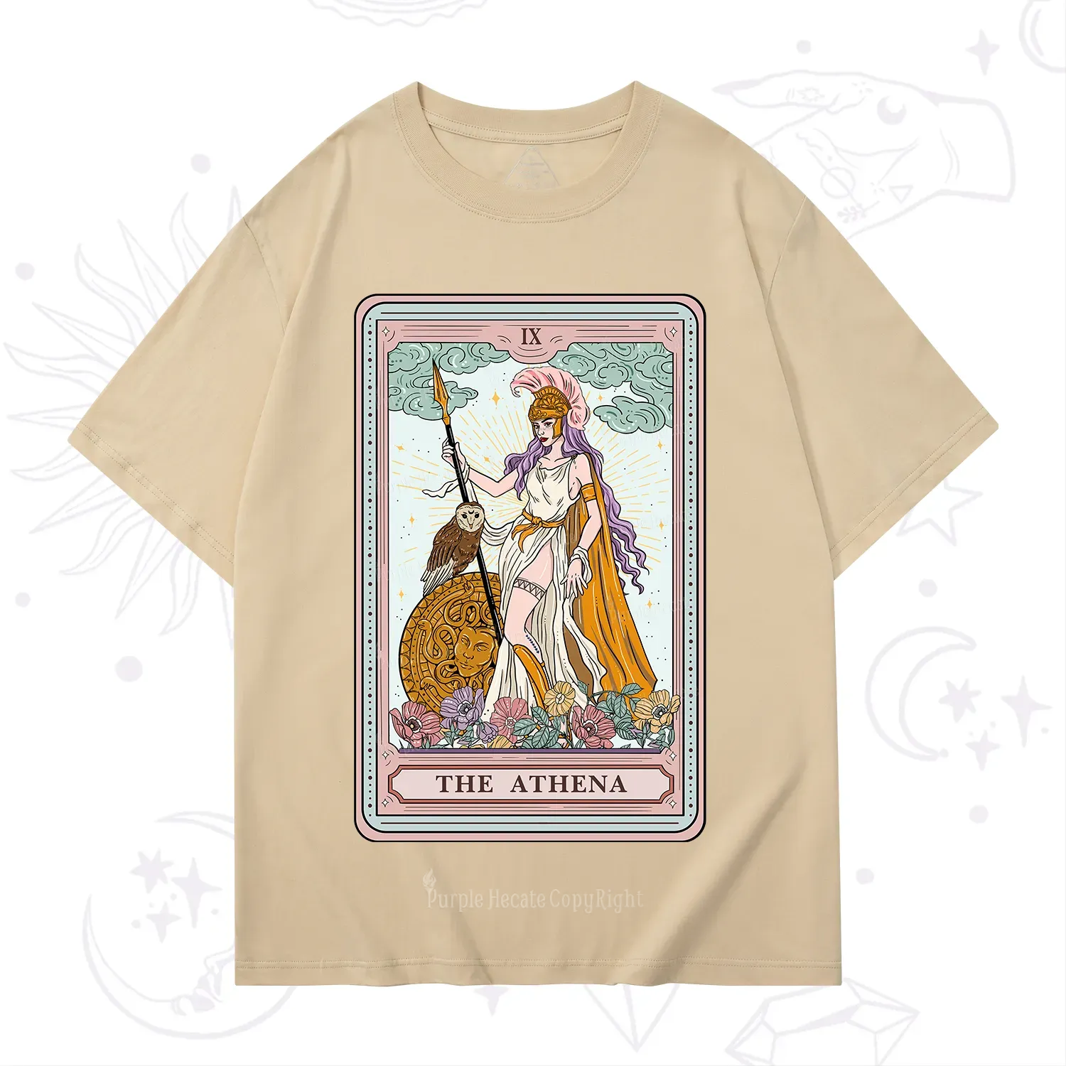 Purplehecate The Athena Tarot T-Shirt