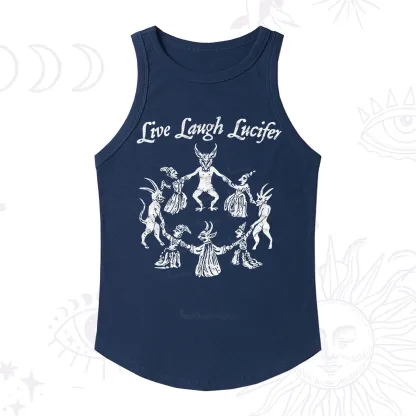 Purplehecate Live Laugh Lucifer Ribbed Tank Top