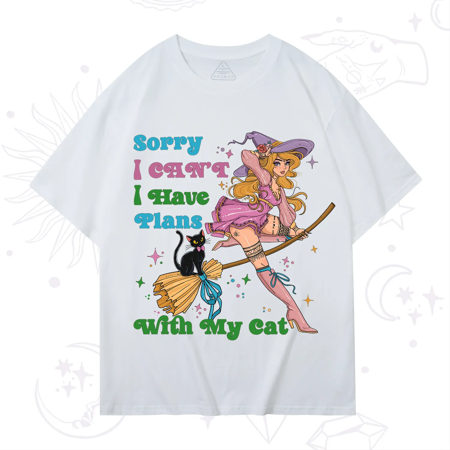 Purplehecate Sorry I Can’t I Have Plans With My Cat T-Shirt