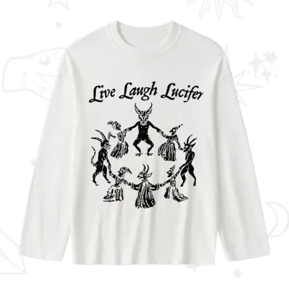 Purplehecate Live Laugh Lucifer Slub Long Sleeve T-Shirt