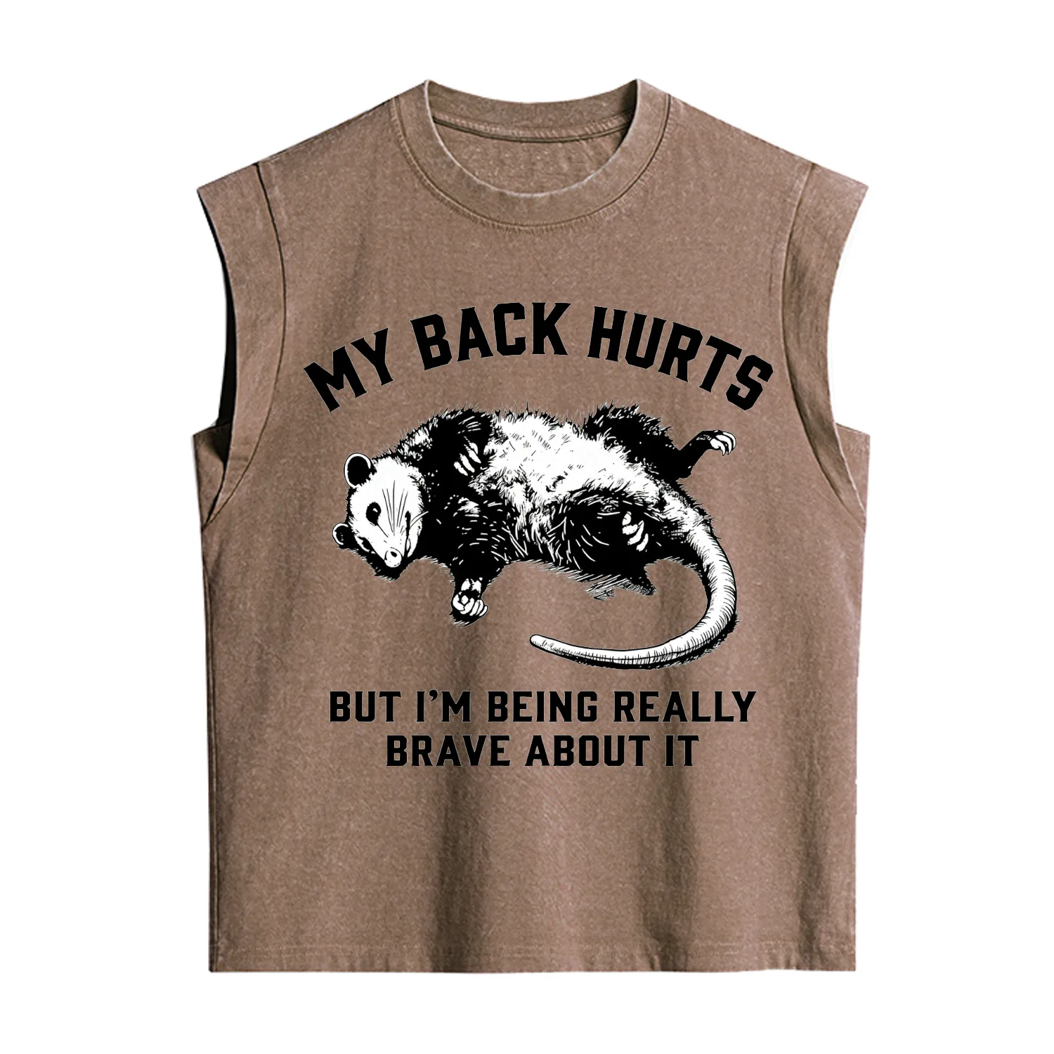 Purplehecate My Back Hurts But I'm Being Really Brave About It Vintage Washed Tank