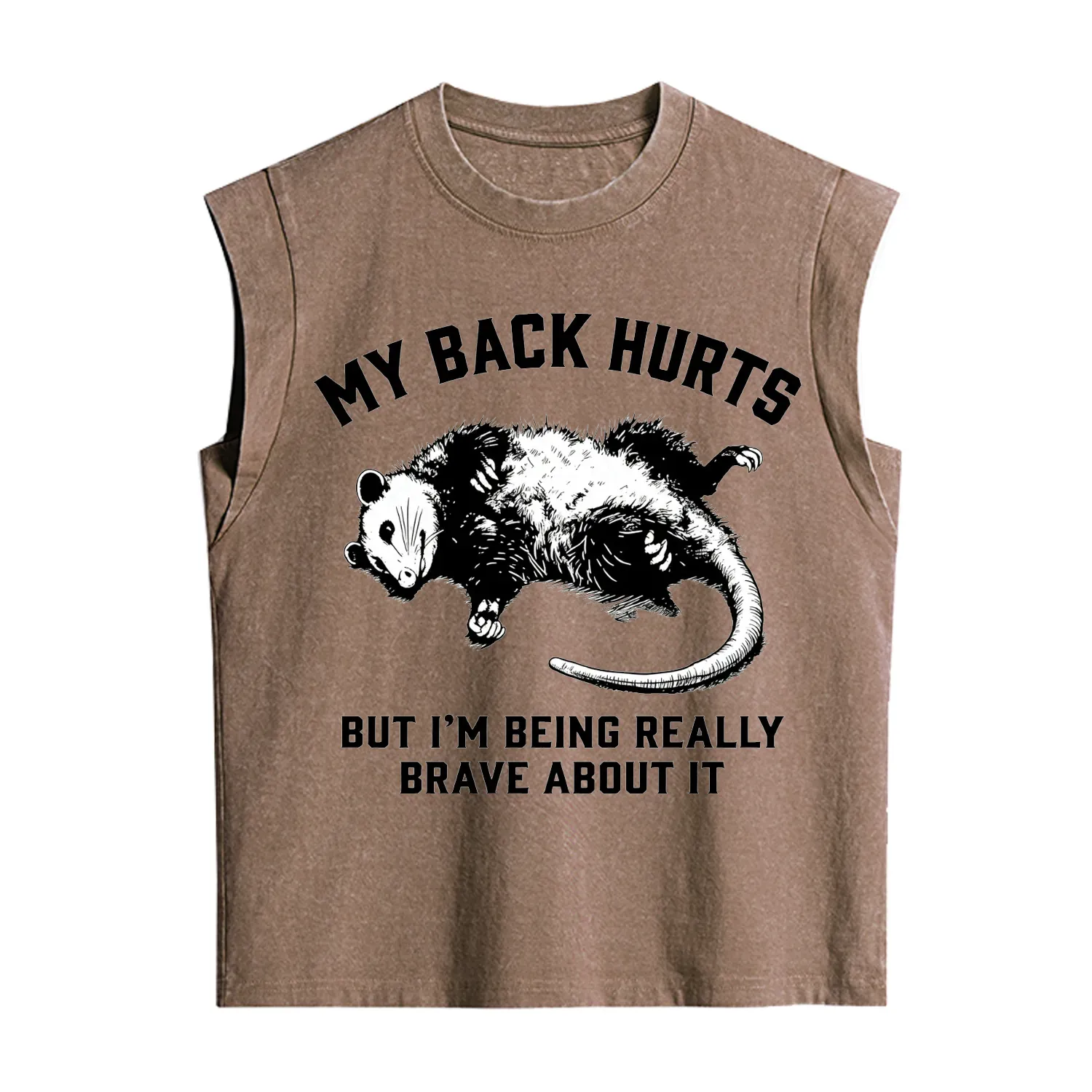 Purplehecate My Back Hurts But I'm Being Really Brave About It Vintage Washed Tank