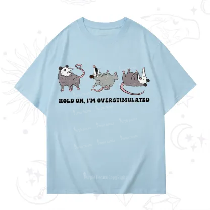Purplehecate Hold On I'm Overstimulated T-Shirt