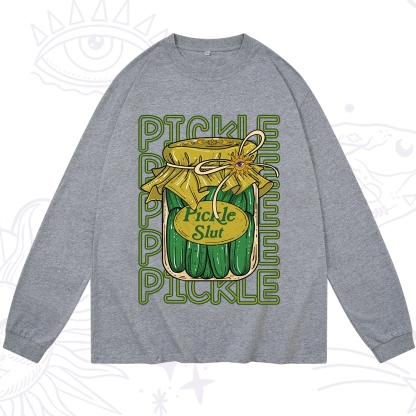 Purplehecate Pickle Slut Long Sleeve T-Shirt