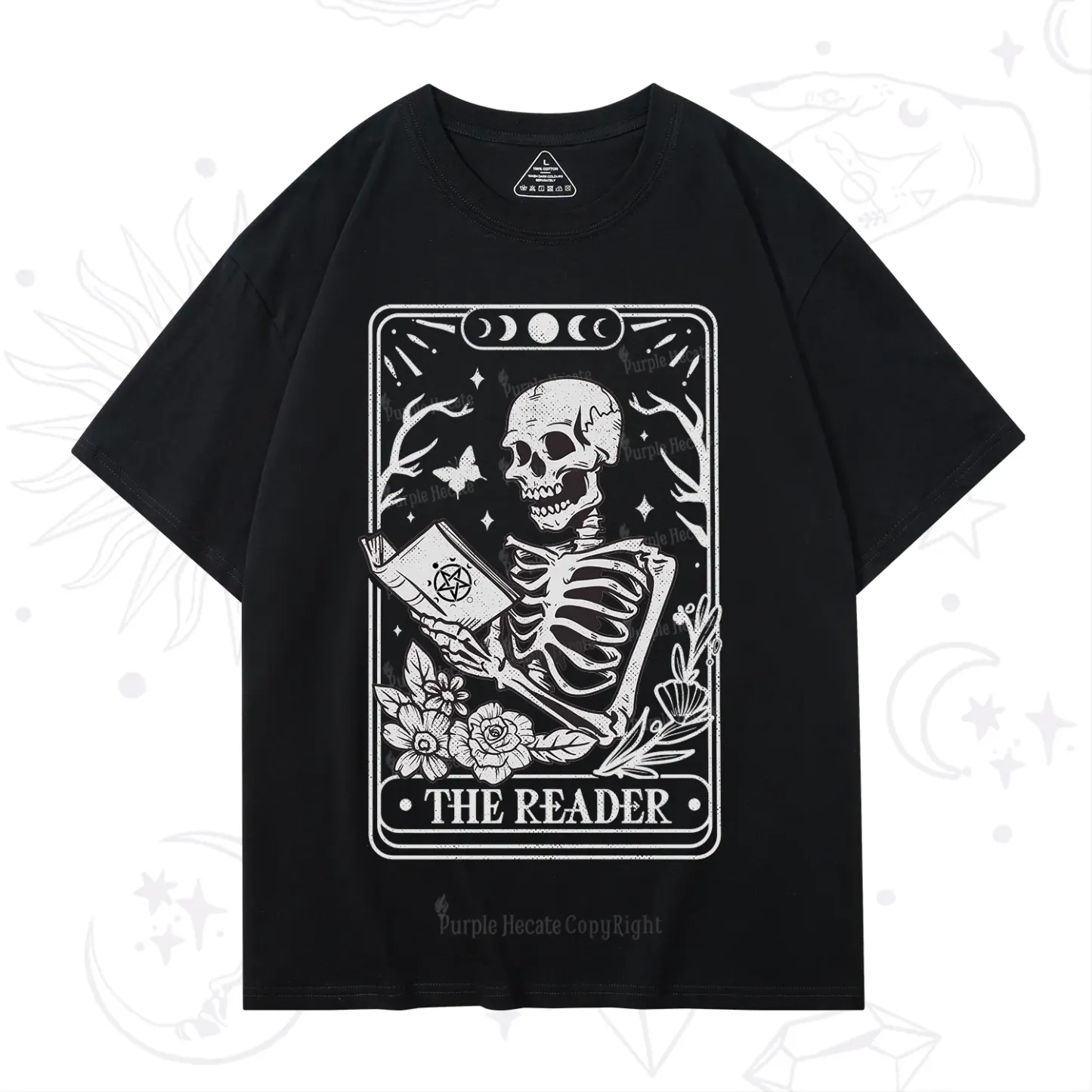 Purplehecate The Reader Tarot Card T-Shirt