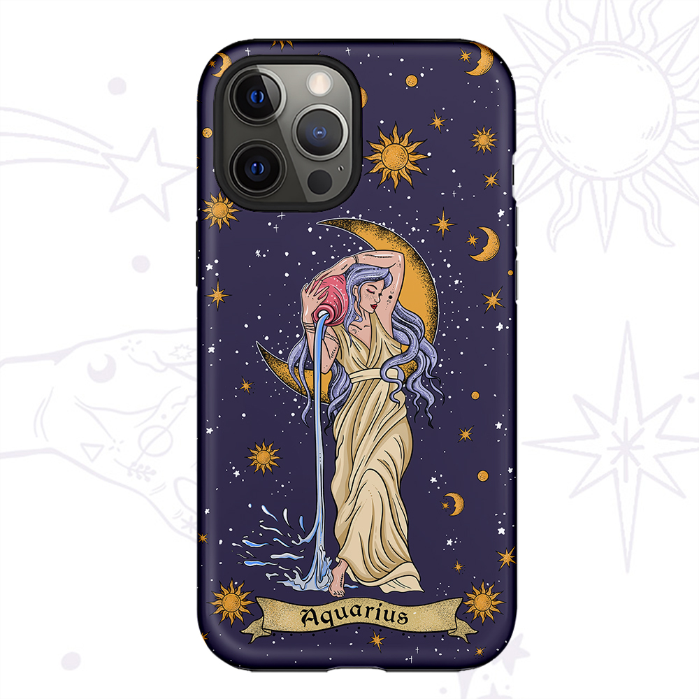 Purplehecate Aquarius Zodiac Phone Case