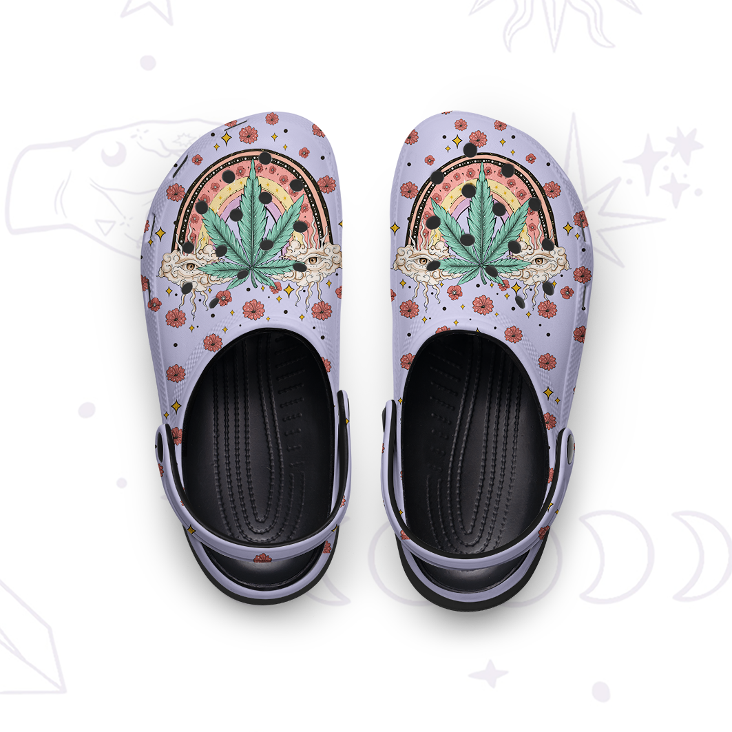 Purplehecate Drugs Not Hugs Rubber Clogs