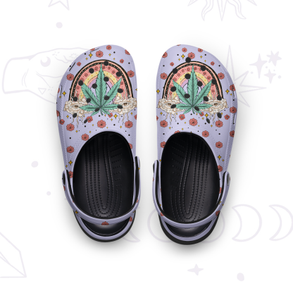 Purplehecate Drugs Not Hugs Rubber Clogs