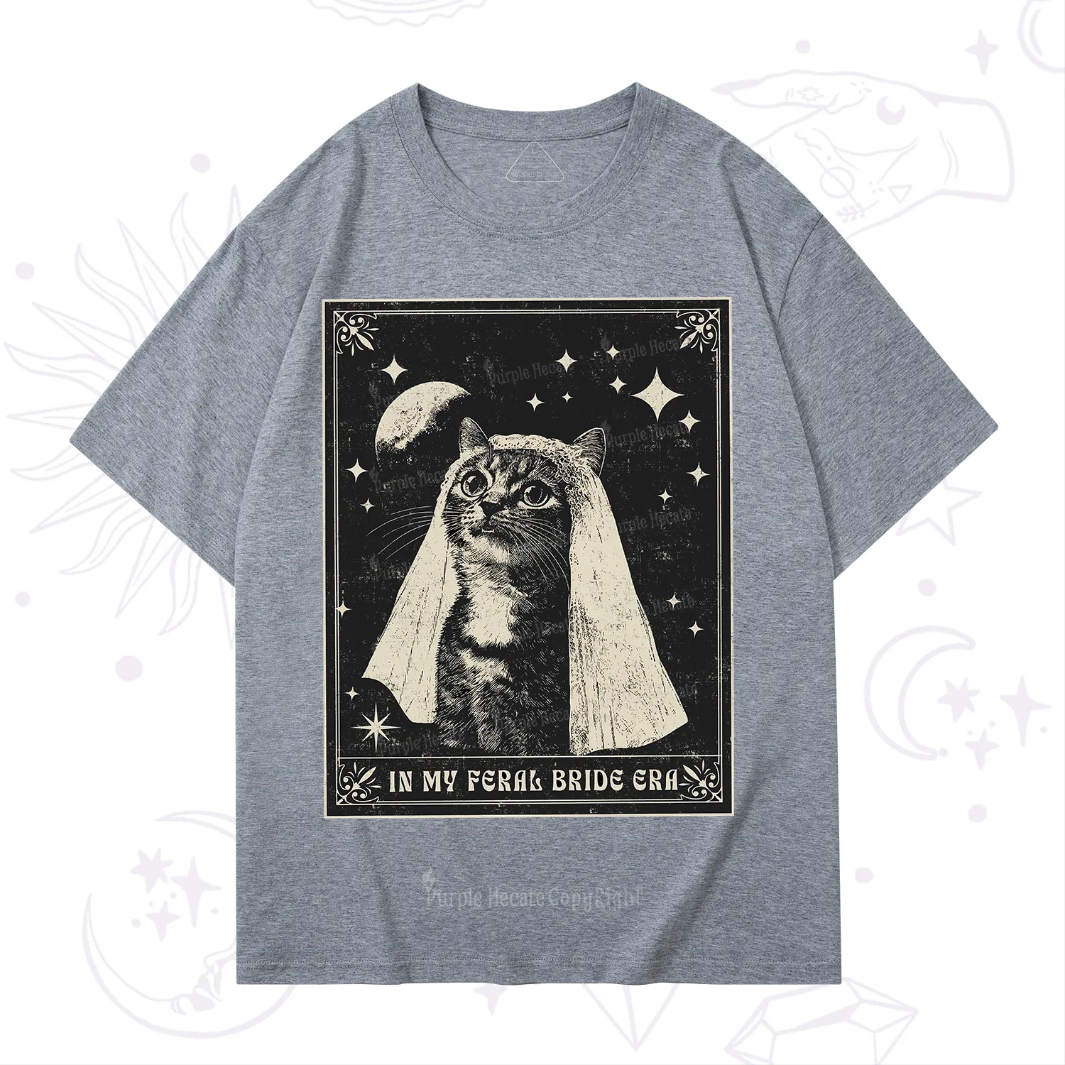 Purplehecate Cat In My Feral Bride Era Bachelorette T-Shirt