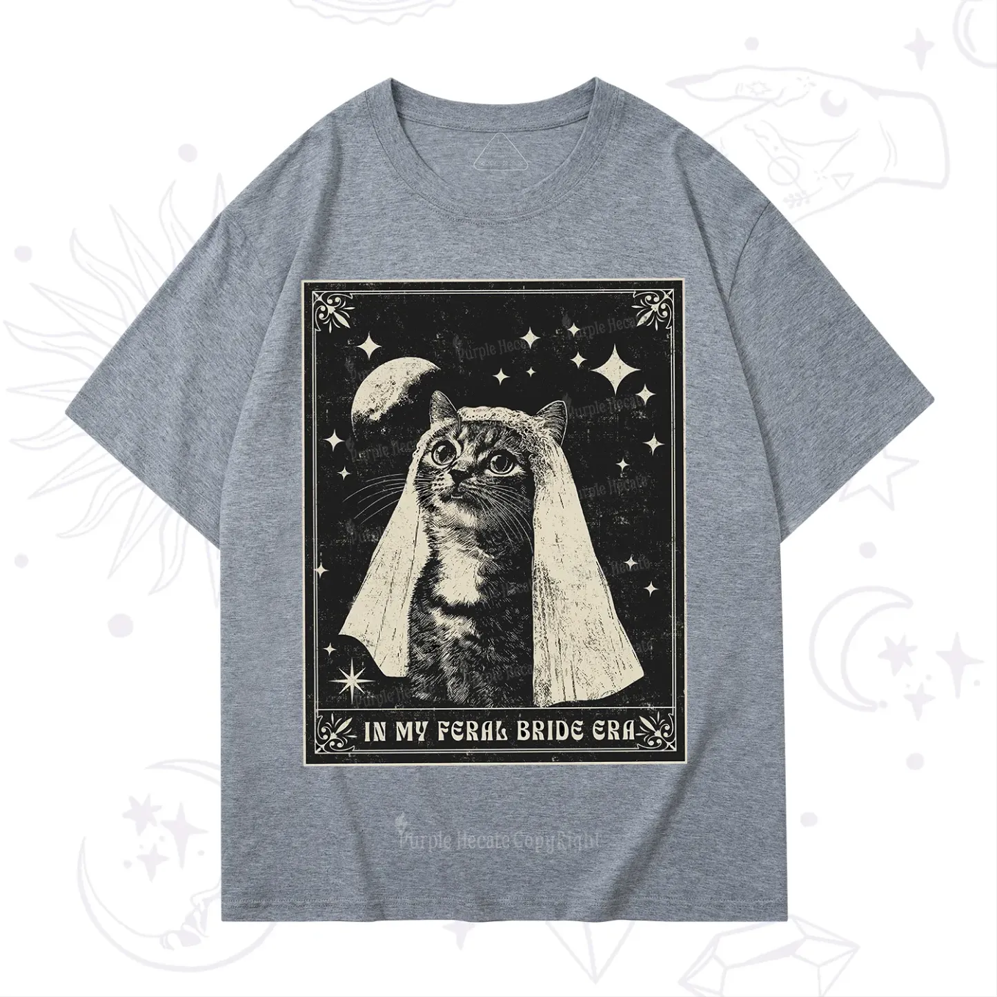 Purplehecate Cat In My Feral Bride Era Bachelorette T-Shirt