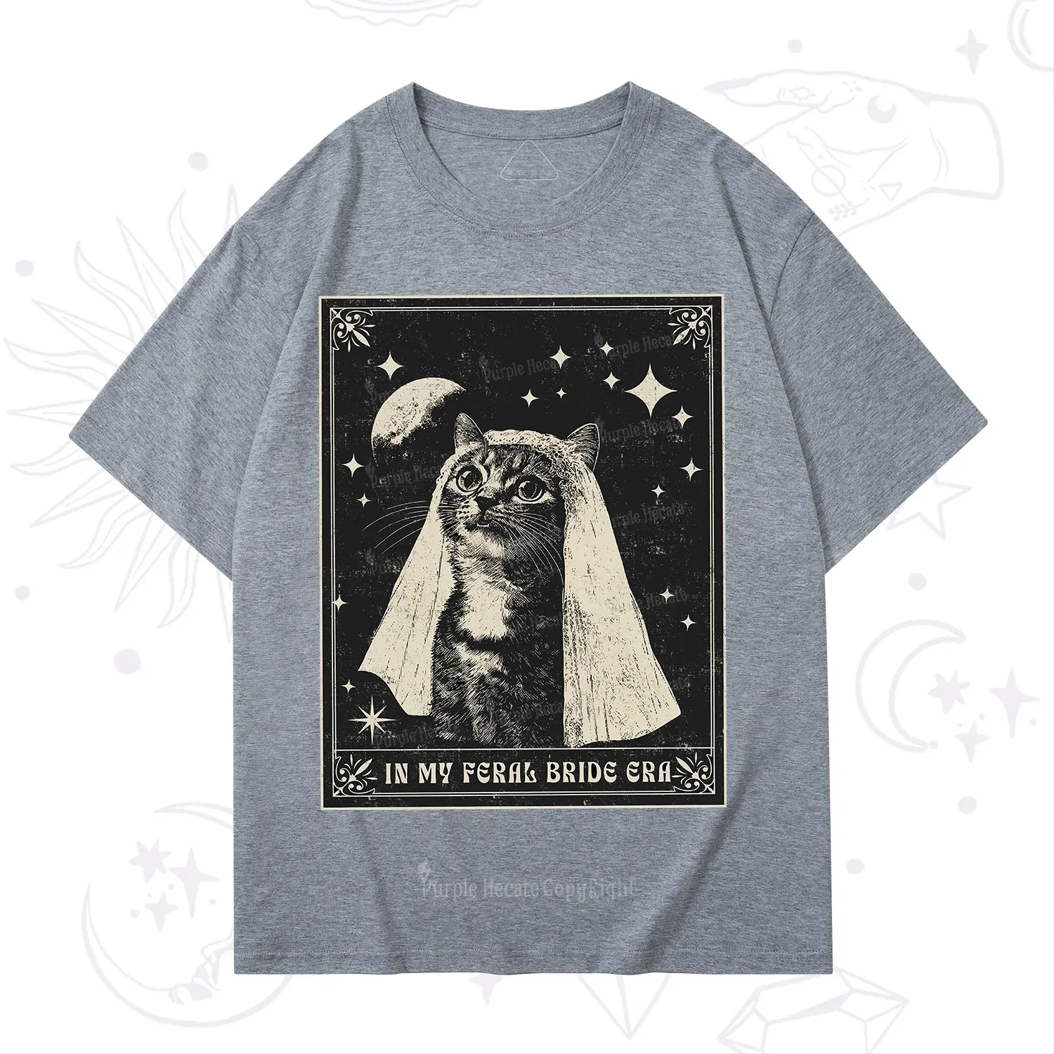 Purplehecate Cat In My Feral Bride Era Bachelorette T-Shirt