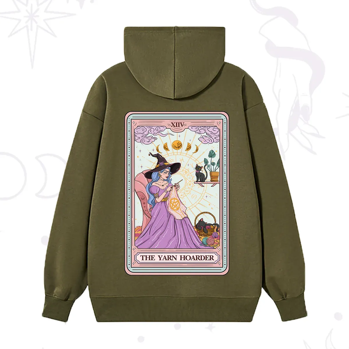 Purplehecate The Yarn Hoarder Tarot Hoodie