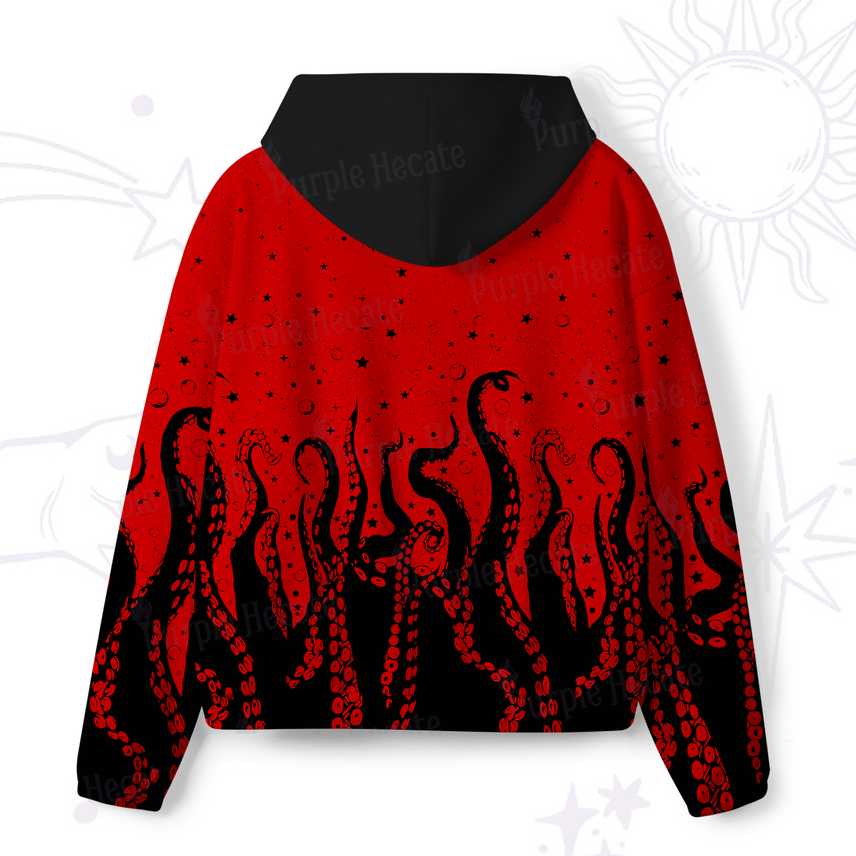 Purplehecate Tentacles of the Deep All-Over Print Hoodie