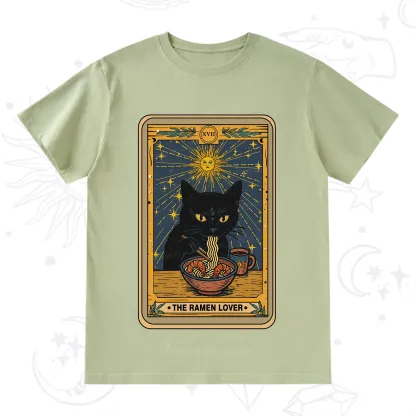 Purplehecate The Ramen Lover Cat Tarot T-Shirt