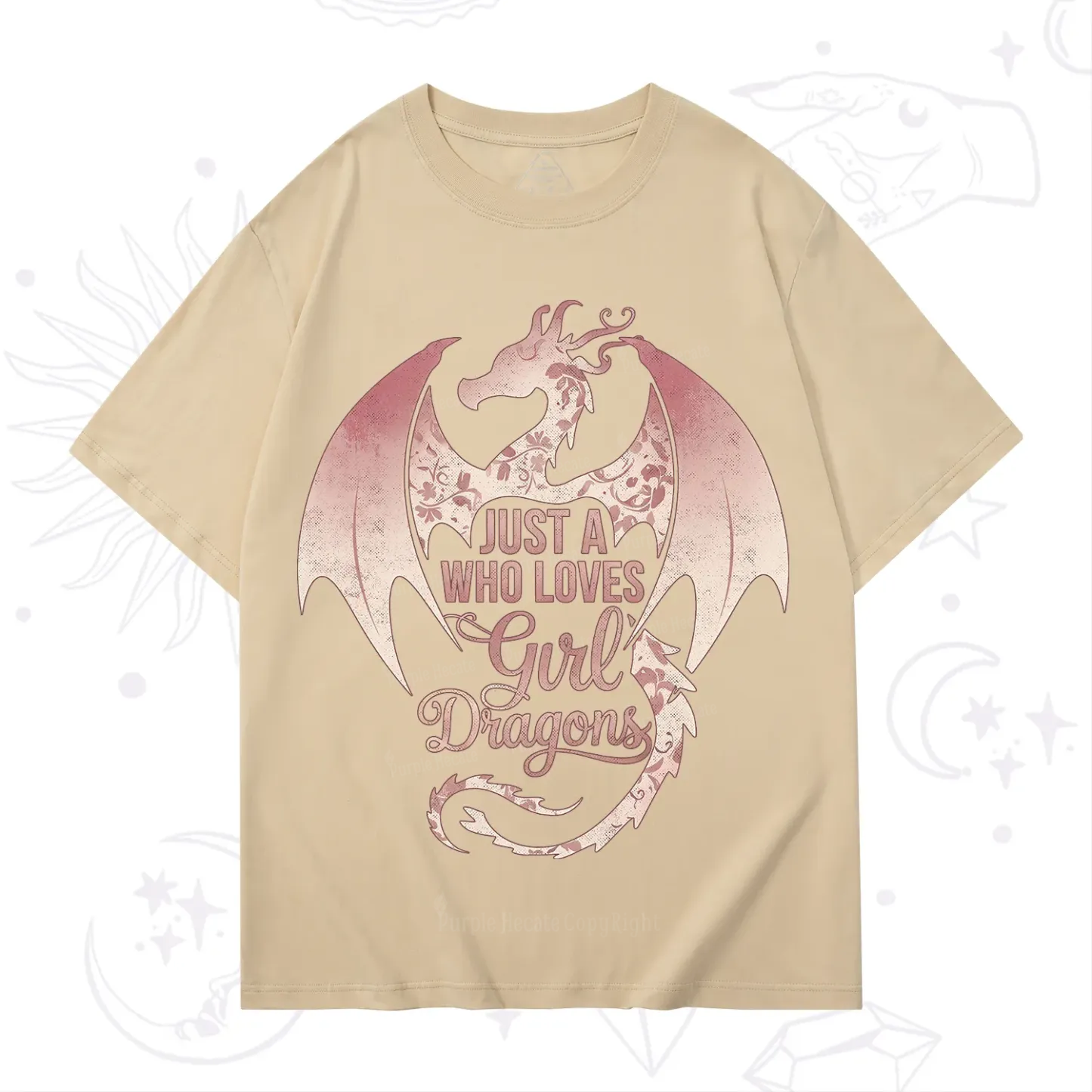 Purplehecate Just A Girl Who Loves Dragons T-Shirt