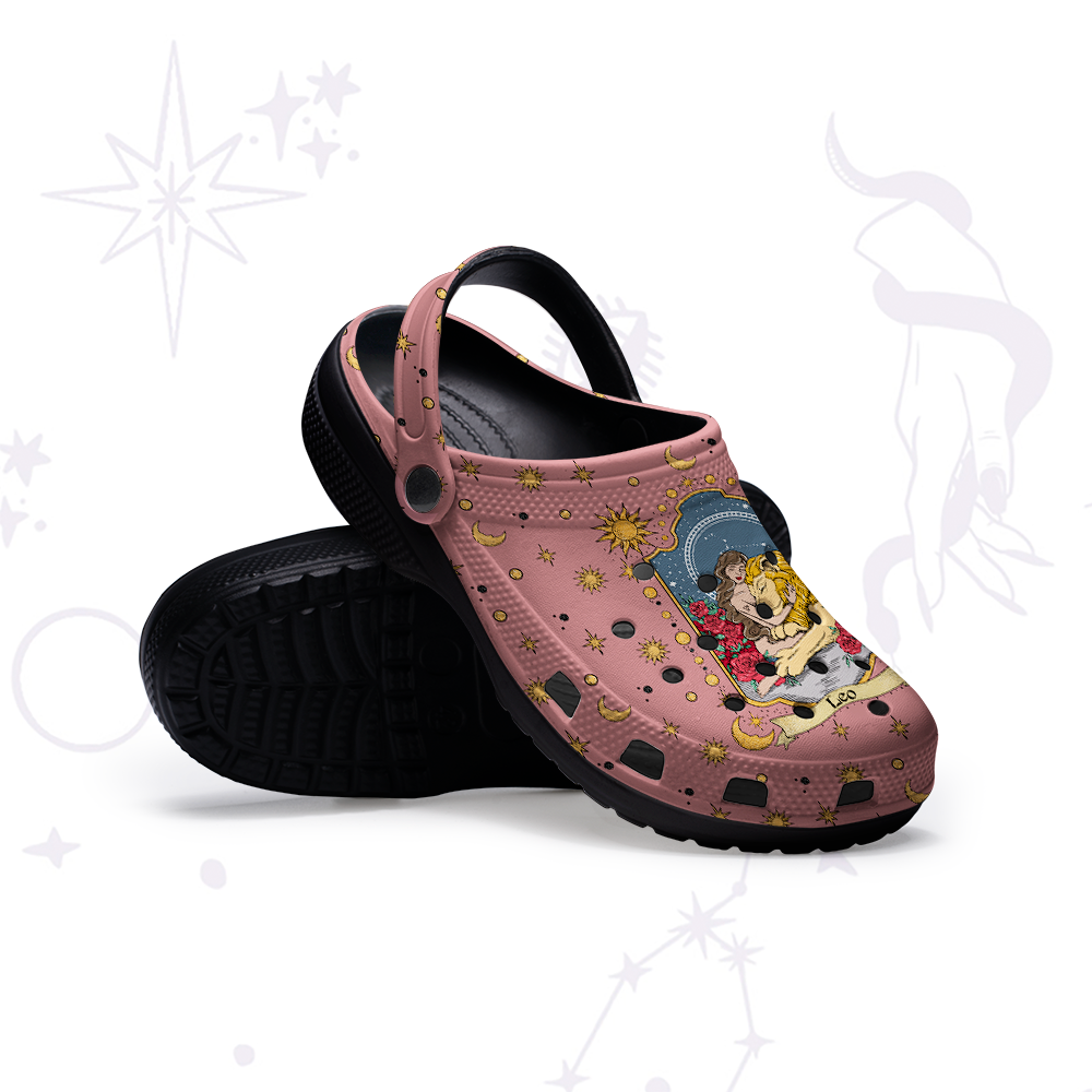 Purplehecate Leo Zodiac Rubber Clogs