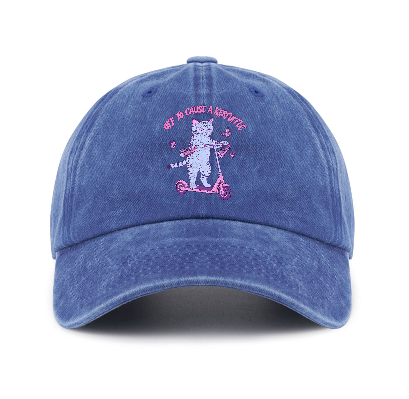 Purplehecate Off To Cause A Kerfuffle Cat Baseball Cap