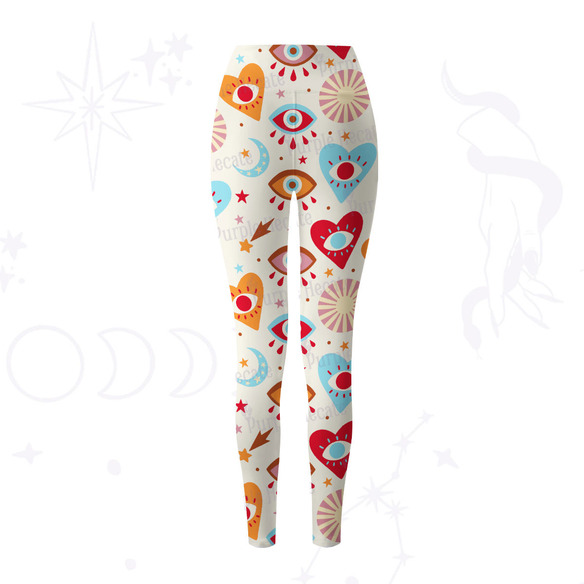 Purplehecate The Enchanted Eye of Love Yoga Pants