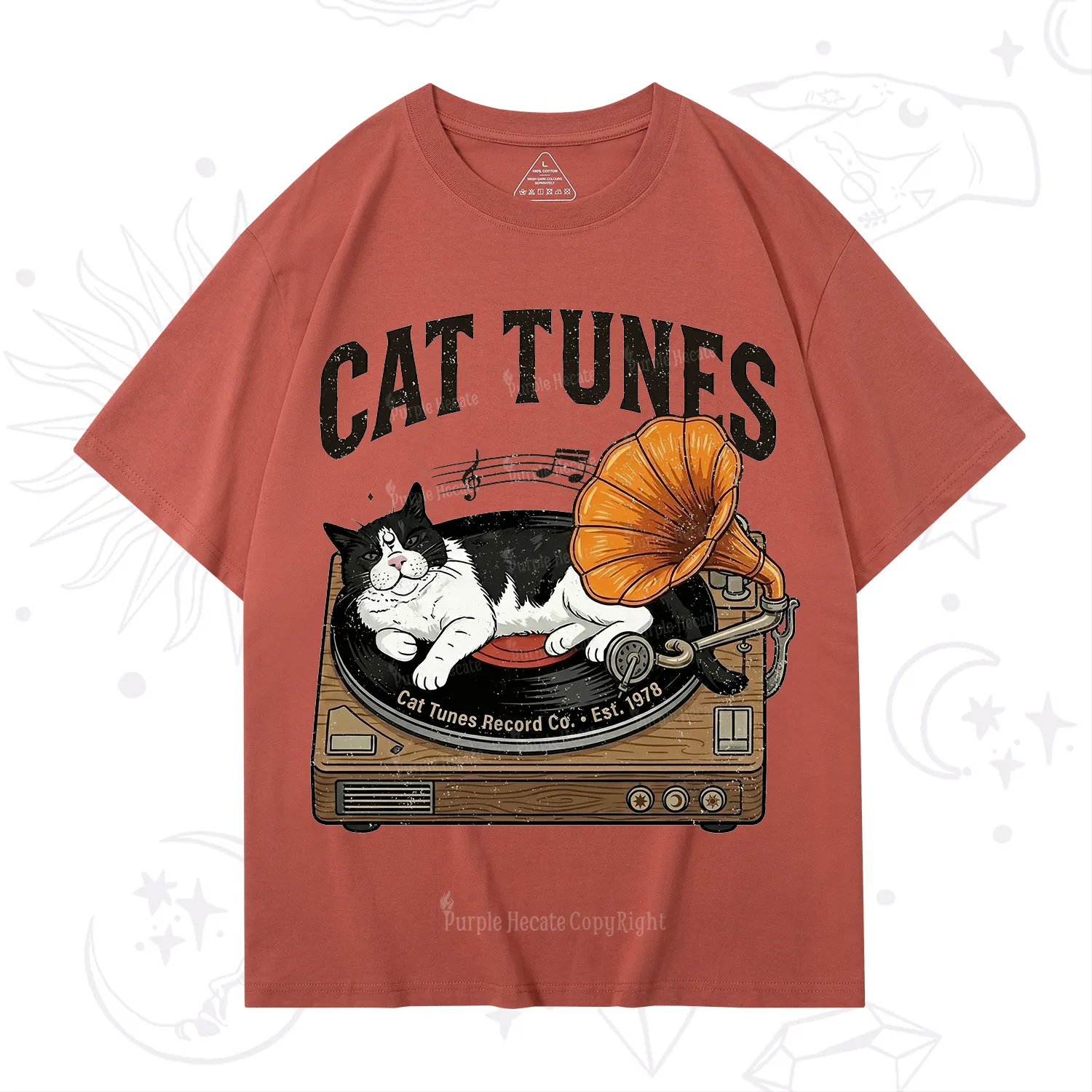 Purplehecate Cat Tunes T-Shirt