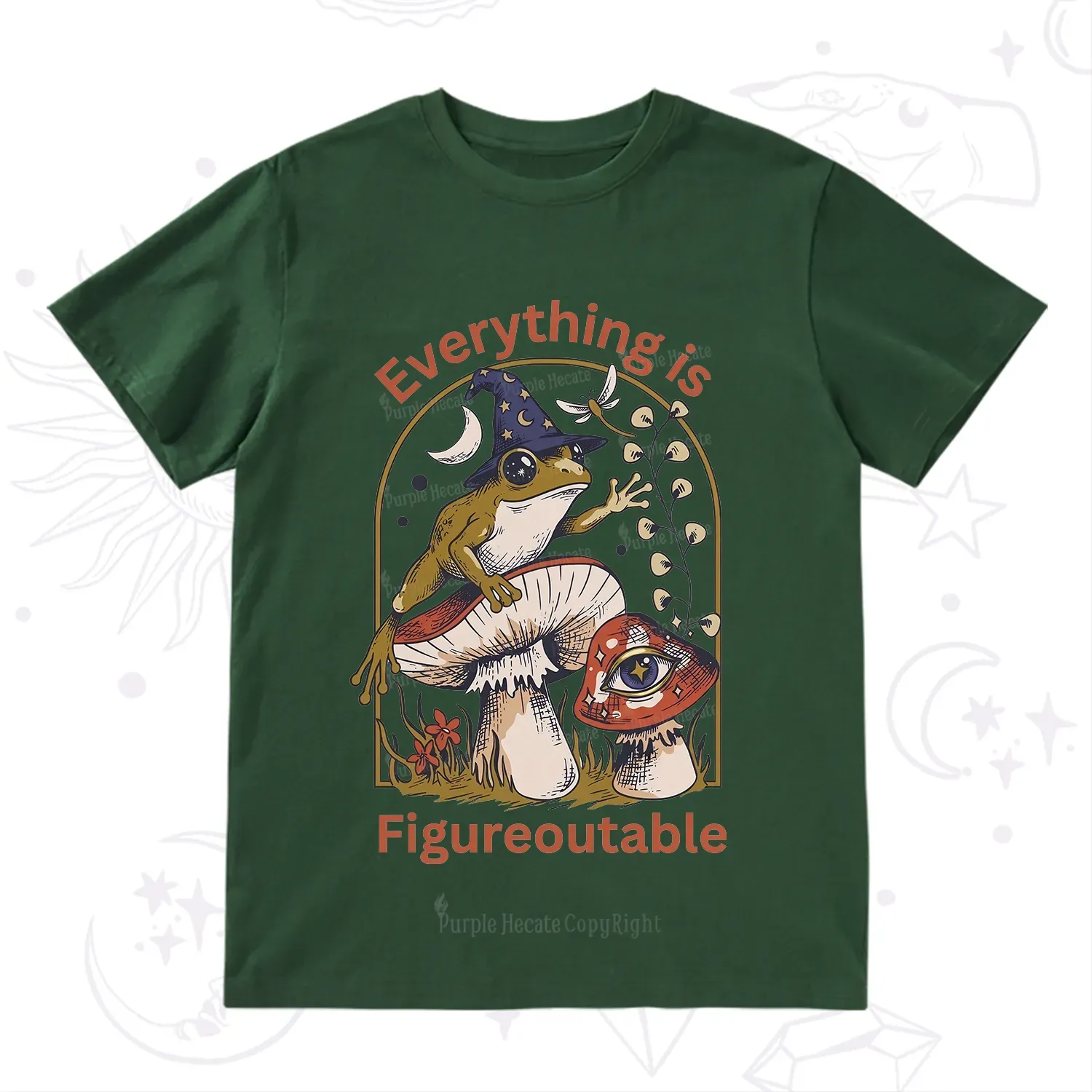 Purplehecate Everything Is Figureoutable Frog T-Shirt