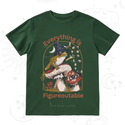 Purplehecate Everything Is Figureoutable Frog T-Shirt