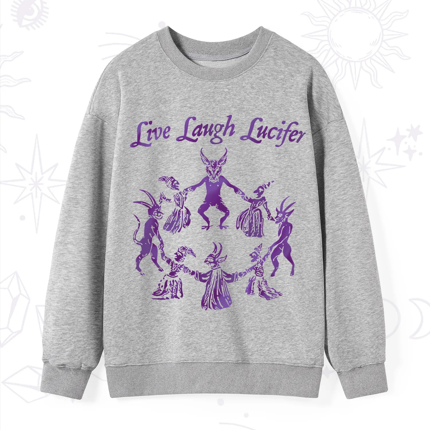 Purplehecate Live Laugh Lucifer Satanic Sweatshirt