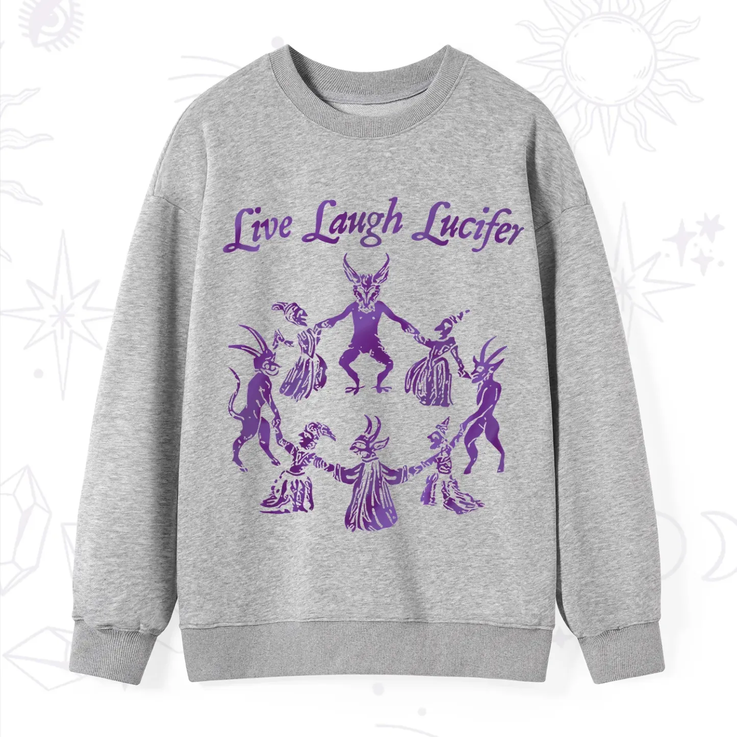 Purplehecate Live Laugh Lucifer Satanic Sweatshirt
