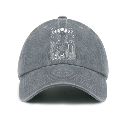 Purplehecate Celestial Cat Baseball Cap