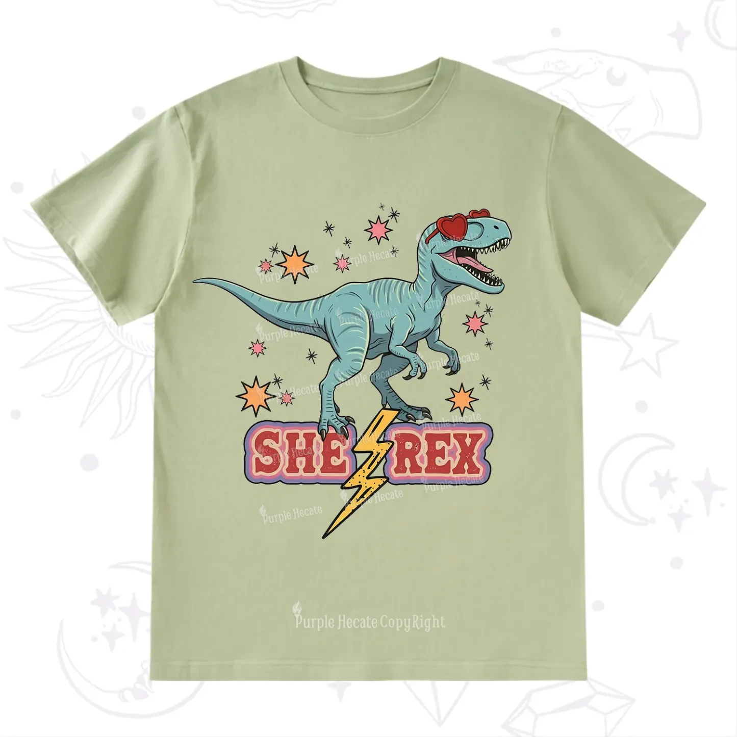 Purplehecate She Rex Dinosaur T-Shirt