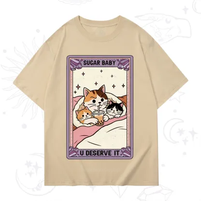 Purplehecate The Sugar Baby Cat Tarot T-Shirt
