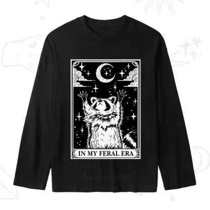 Purplehecate The In My Feral Era Oracle Card Slub Long Sleeve T-Shirt