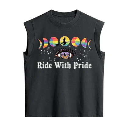 Purplehecate Ride With Rride Vintage Washed Tank