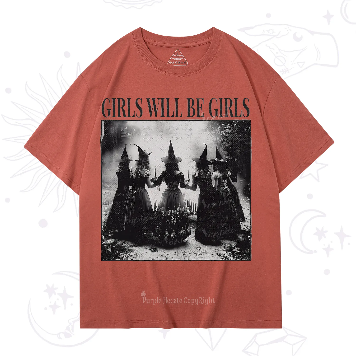Purplehecate Girl Will Be Girl Witch T-Shirt