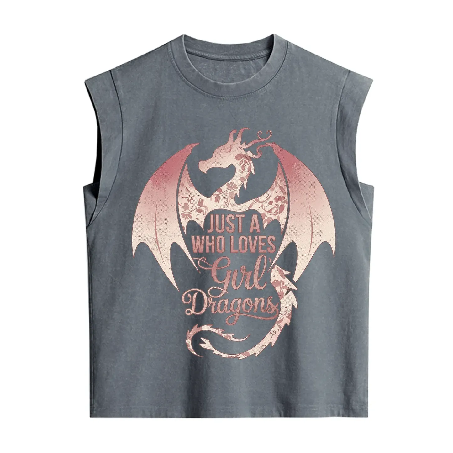 Purplehecate Just A Girl Who Loves Dragons Vintage Washed Tank