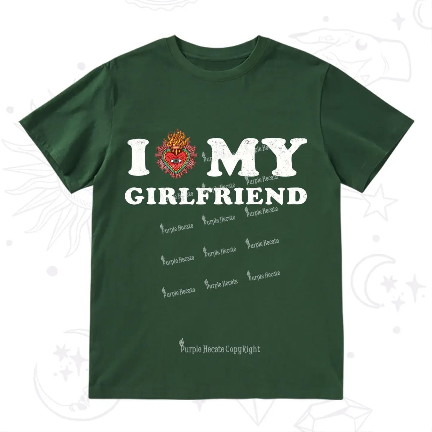 Purplehecate I Love My Girlfriend Valentine T-Shirt