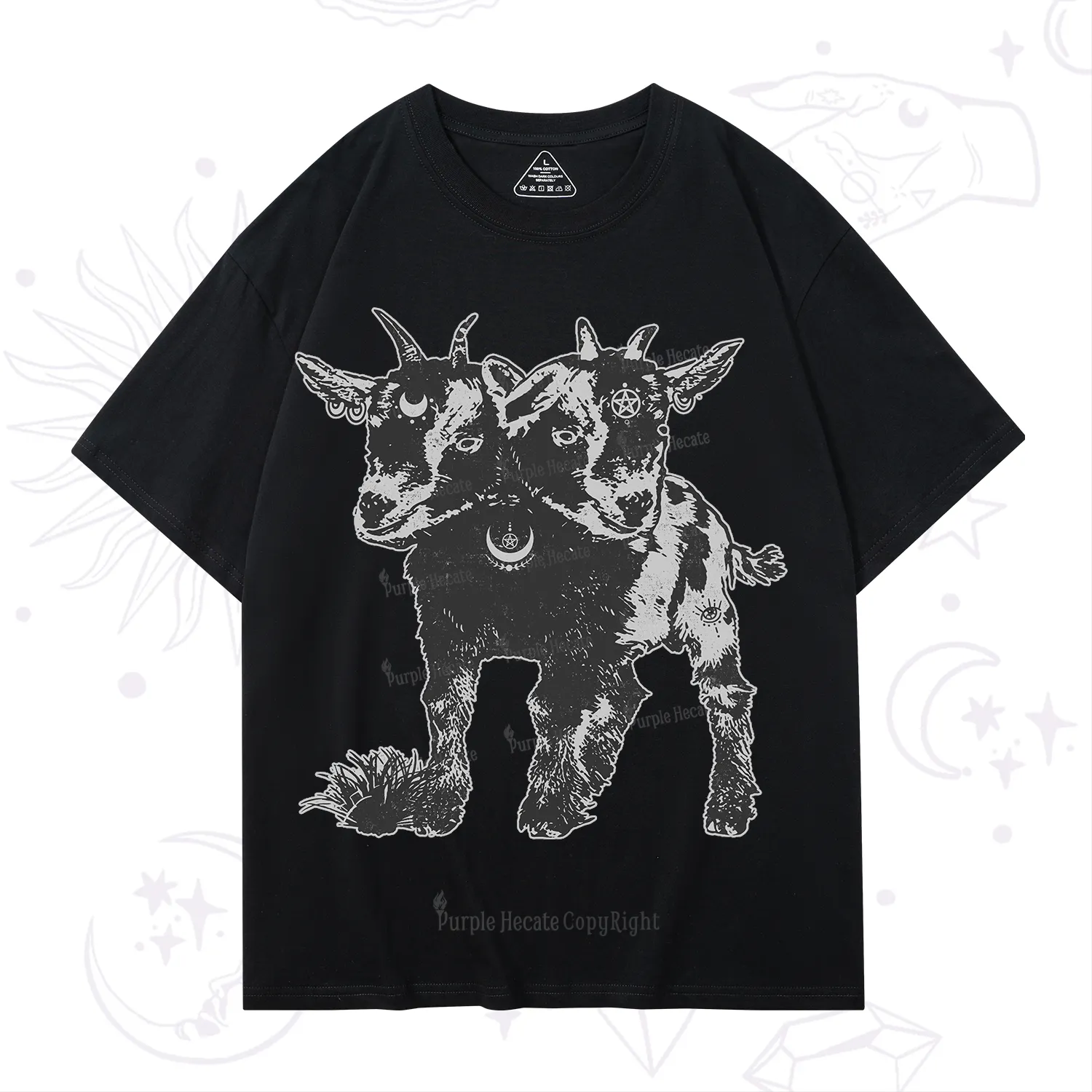 Purplehecate Two Headed Goat T-Shirt
