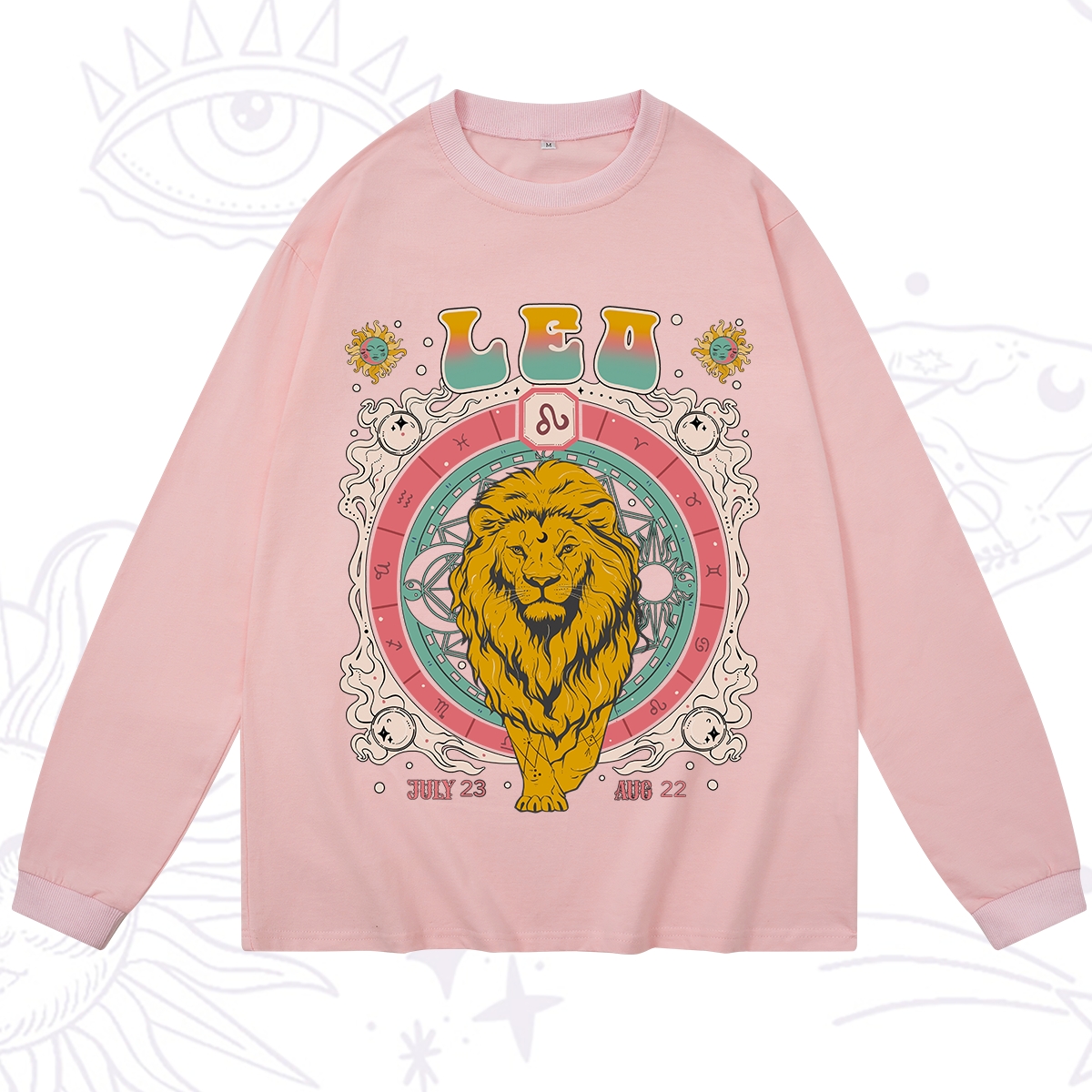 Purplehecate Leo Cosmic Zodiac Long Sleeve T-Shirt