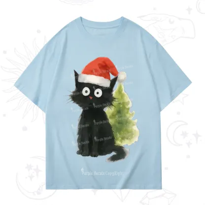 Purplehecate Black Cats Christmas T-Shirt
