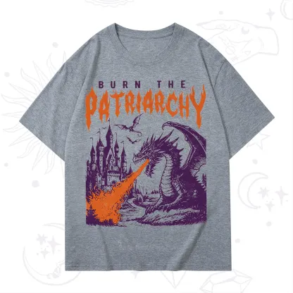Purplehecate Burn the Patriarchy Dragon T-Shirt
