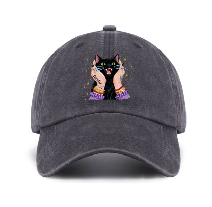 Purplehecate Feral Cat Magic Baseball Cap