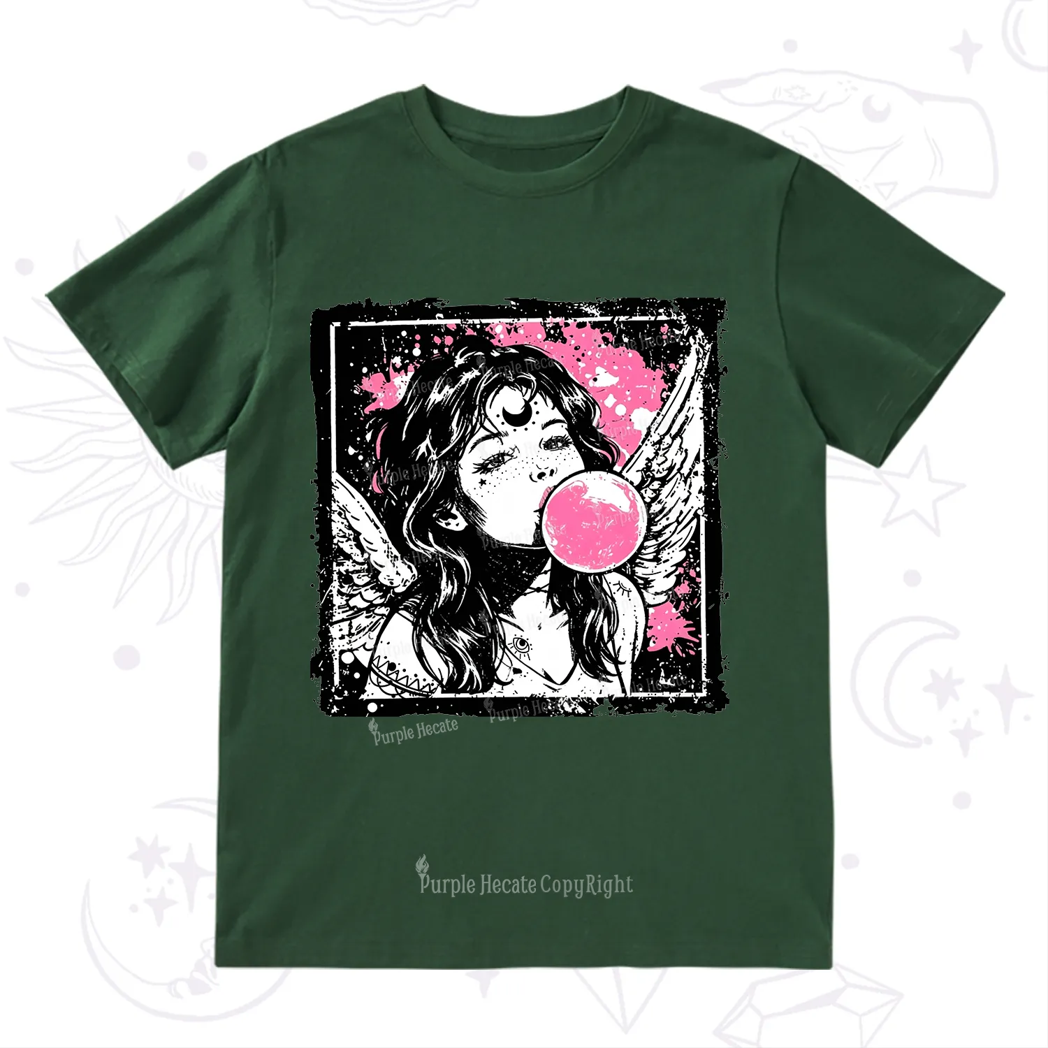 Purplehecate Grunge Angel with Bubblegum T-Shirt
