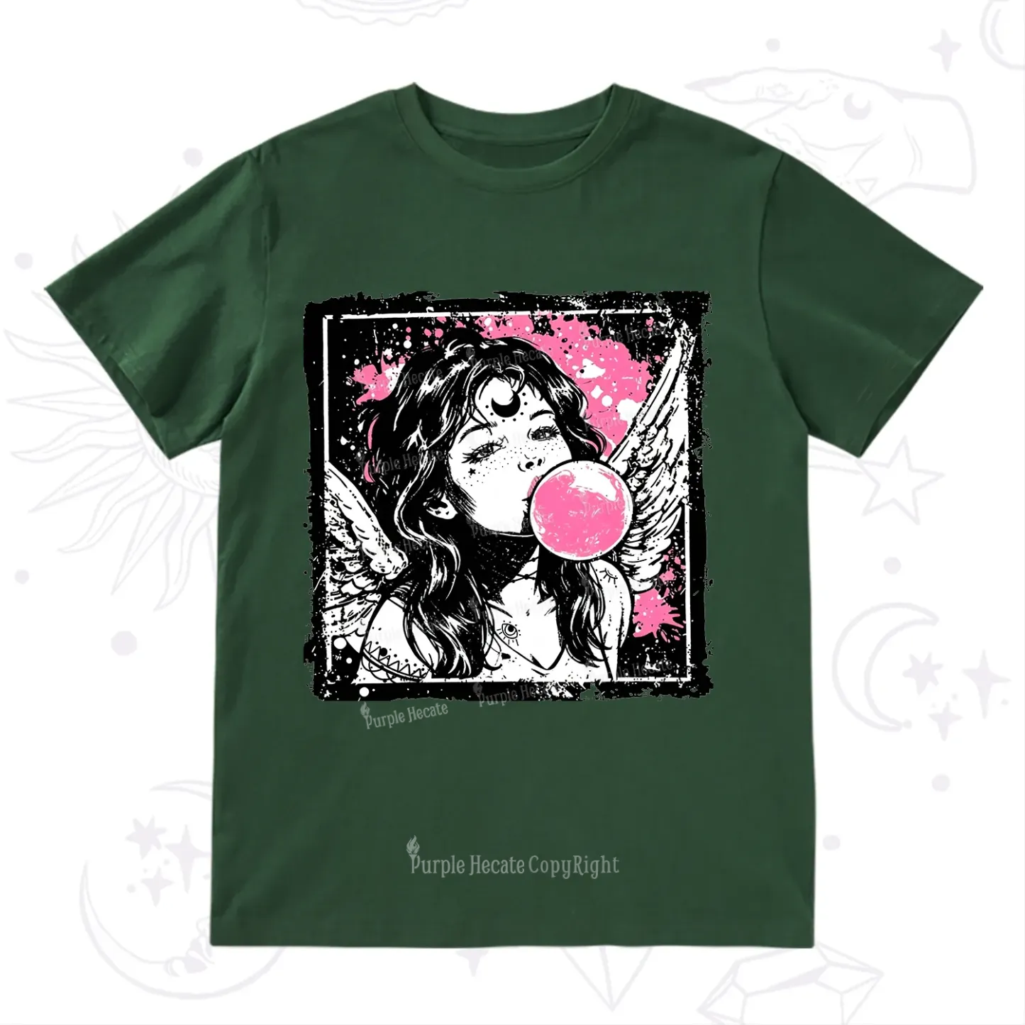 Purplehecate Grunge Angel with Bubblegum T-Shirt