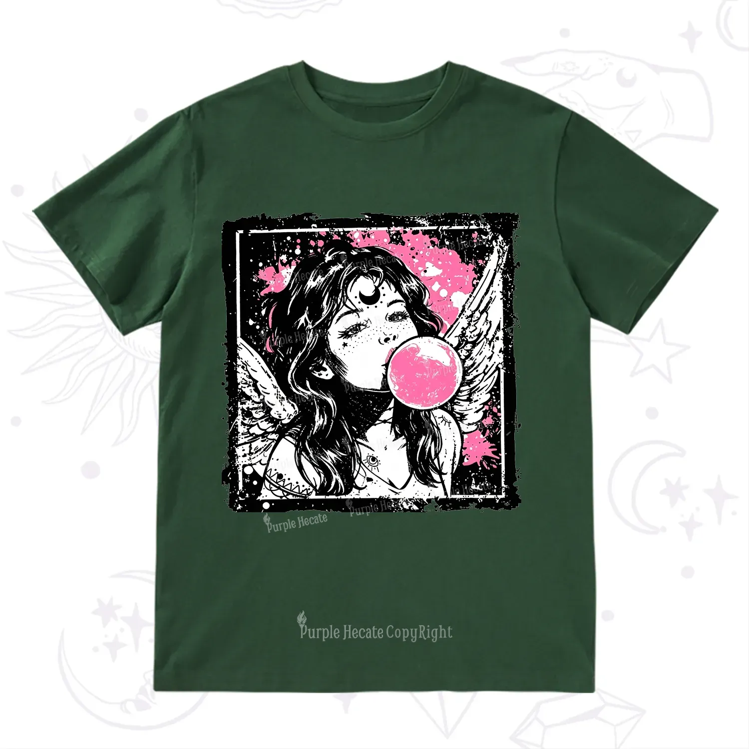 Purplehecate Grunge Angel with Bubblegum T-Shirt